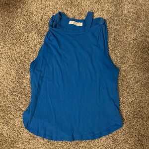 We The Free blue work out tank